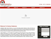 Tablet Screenshot of centuryfastenersuae.com